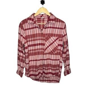 Aerie Oversized Flannel Button Down Top